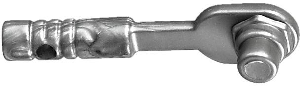 Minifigure, Utensil Tool Ratchet / Socket Wrench: {сребърно метален}