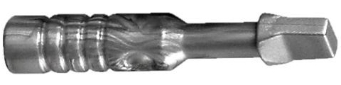 Minifigure, Utensil Tool Screwdriver - Wide Head - 3-Rib Handle: {сребърно метален}
