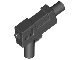 Автомат Minifigure, Weapon Gun, Pistol Automatic Medium Barrel (Indiana Jones) : {черен}