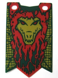 Plastic Flag 5 x 8.5 with Chima Crocodile Tribe Pattern: {неопределен}