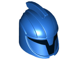 Minifigure, Headgear Helmet SW Senate Commando with Black Markings Pattern : {ярко син}