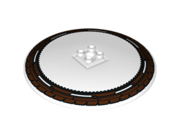 Dish 10 x 10 Inverted (Radar) with Wheel / Tire Pattern: {прозрачен}