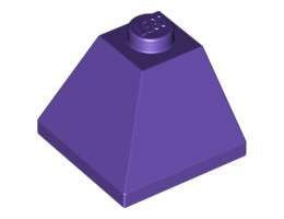 Ъглова тухличка 2X2/45° отвън : {светло виолетов}