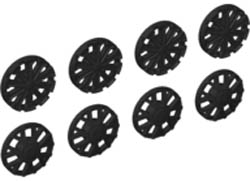 Wheel Cover 7 Spoke Y Shape and 10 Spoke T Shape for Wheel 18976, 8 in Bag - 4 of Each (Multipack): {черен}