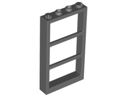 Window 1 x 4 x 6 Frame with 3 Panes : {тъмно каменно сив}