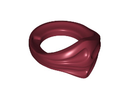 Мини маска No. 1: {нов тъмно червен}