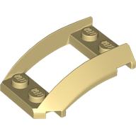 PLATE 2X4X1 1/3 W. SIDE BOW: {тухлено жълт}