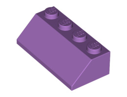 Покривна плочка 2X4/45°: {умерено лавандулов}
