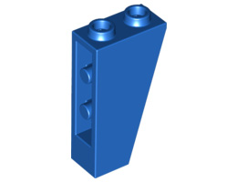 Покривна плочка 1X2X3/74° инверсна : {ярко син}
