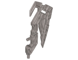 Bionicle Weapon Skull Warrior Axe: {сребърно метален}