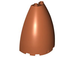 Cone Half 6 x 3 x 6 (Elliptic Paraboloid): {тъмно оранжев}
