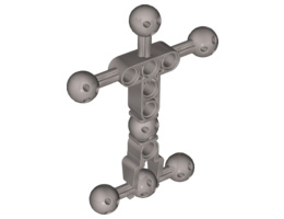 Hero Factory Torso, Small with Ball Joints: {сребърно метален}