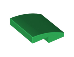 Плочка с дъга 2X2X2/3: {тъмно зелен}