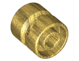 Wheel 11mm D. x 12mm, Hole Notched for Wheels Holder Pin: {топло златист}