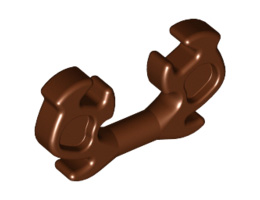 Minifigure, Helmet Ninja Horn Elaborate: {червеникаво-кафяв}