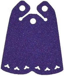 Mini Doll, Cape Cloth, Friends, 2 Bottom Curves, Long with 3 Small Top Holes and Heart Shaped Holes: {светло виолетов}