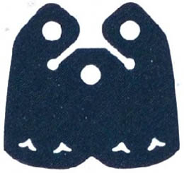 Mini Doll, Cape Cloth, Friends, 2 Bottom Curves, Short with 3 Small Top Holes and Heart Shaped Holes: {земно син}
