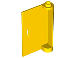 Door 1 x 3 x 4 Left - Open Between Top and Bottom Hinge : {ярко жълт}