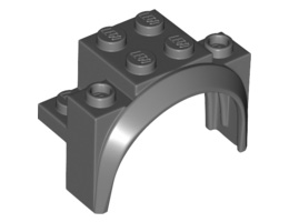 Тухличка с арка 2X4X2 1/3: {тъмно каменно сив}