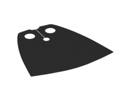 Minifigure, Cape Cloth, Standard with Dark Red and Black Sides : {мултикомбинация}