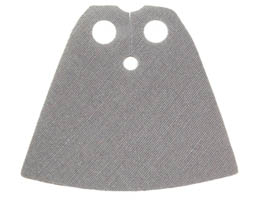 Minifigure, Cape Cloth, Standard - Shiny Starched Fabric - Height 3.9 cm: {тъмно каменно сив}