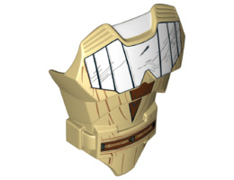 Large Figure Torso with SW Jedi Robe and Armor Pattern (Obi-Wan Kenobi): {тухлено жълт}