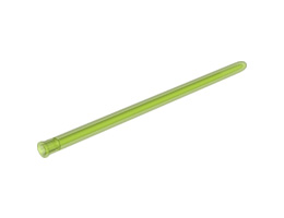 Large Figure Weapon Lightsaber Blade 15L with Axle Hole: {прозрачно ярко зелен}