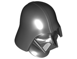 Large Figure Head Modified SW with Ball Joint Socket Darth Vader Pattern: {черен}