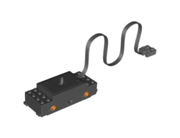 Electric, Train Motor 9V RC Train with Integrated PF Attachment, Orange Wheel Holders : {черен}