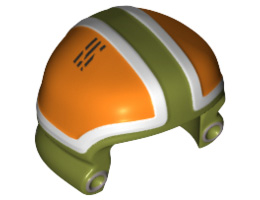 Мини каска No. 86 декор. No. 1: {маслинено зелен}
