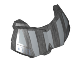 Large Figure Chest Armor Small with SW Darth Vader Pattern: {титаниево метален}
