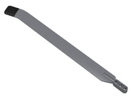 Technic, Rotor Blade Large Bent with 3L Liftarm Thick and Black Rubber Tip : {тъмно каменно сив}