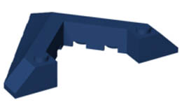 Wedge 6 x 8 Pointed Cutout: {земно син}