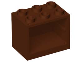 Шкаф 2X3X2: {червеникаво-кафяв}