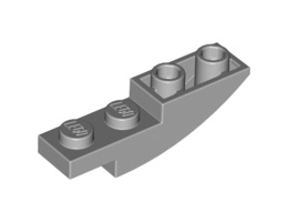 Тухличка 1X4X1 инверсна дъга: {умерено каменно сив}