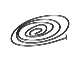 String with End Tow Ball, 63L Overall (50.3 cm): {черен}
