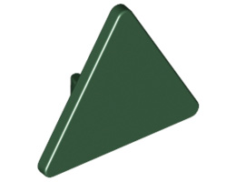 Триъгълен знак с щракалка: {земно зелен}