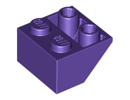 Покривна плочка 2X2/45° инверсна (*) с плосък долен пин: {светло виолетов}