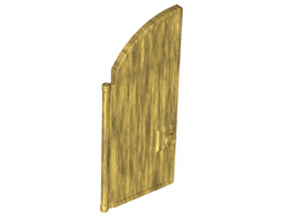 Door 1 x 4 x 7 2/3 Curved Top: {топло златист}