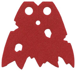 Minifigure, Cape Cloth, Holes and Tattered Edges : {нов тъмно червен}