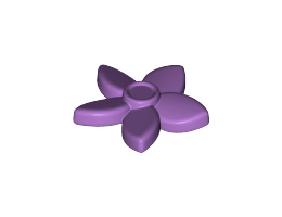 Friends Accessories Hair Decoration, Flower with Pointed Petals and Pin: {умерено лавандулов}