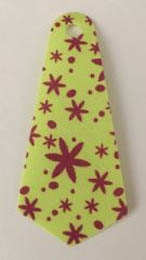 Mini Doll, Cape Cloth, Friends, Long Narrow with 1 Small Top Hole and Magenta Flowers Pattern: {пролетно жълто-зелен}
