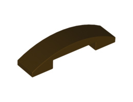 Плочка с дъга 1X4X2/3: {тъмно кафяв}