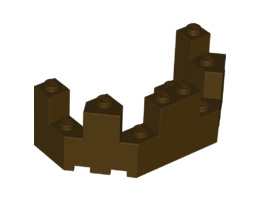 Балкон 1/2 4X8X2 1/3 : {тъмно кафяв}