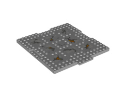 Плочка 16X16X6,4 NO. 3: {умерено каменно сив}