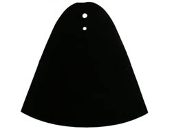 Cloth Cape with 2 Holes, Large Buildable Figures: {черен}