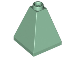 Тухличка пирамида 2X2X2/73°: {пясъчно зелен}