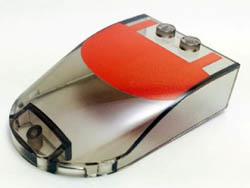 Windscreen 6 x 4 x 1 Curved with Red Roof Pattern: {прозрачно кафяв}