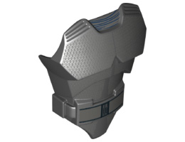 Large Figure Torso with SW Robe And Belt Pattern (Kylo Ren): {черен}
