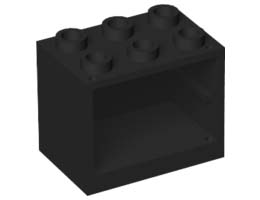 Шкаф 2X3X2: {черен}